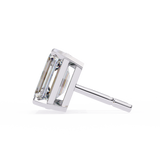 WOKE ™ 2.00 CARAT  VVS-EF Emerald CUT Lab Grown Diamond Studs in 14/18k Gold|
