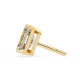 WOKE ™ 2.00 CARAT  VVS-EF Emerald CUT Lab Grown Diamond Studs in 14/18k Gold|