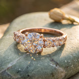2 CT Round Lab Grown Diamond Ring in 9K Gold/14K Gold |WOKE