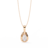 WOKE™ VVS-F Lab Grown 1.00 Carat Pear cut Diamond pendant | (No chain)