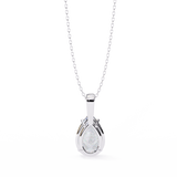 WOKE™ VVS-F Lab Grown 1.00 Carat Pear cut Diamond pendant | (No chain)
