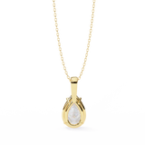 WOKE™ VVS-F Lab Grown 1.00 Carat Pear cut Diamond pendant | (No chain)