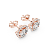 1.7 CT Round Lab Grown Diamond Studs in 9K/14K Gold |WOKE