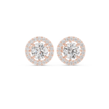 1.7 CT Round Lab Grown Diamond Studs in 9K/14K Gold |WOKE