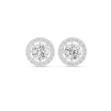 1.7 Round Moissanite Studs in 9K Gold/925 Silver |WOKE