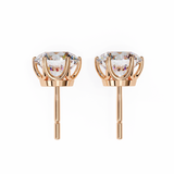 Round CUT  Moissanite Studs in 9k Gold/925 Silver for HIM| WOKE