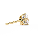 Round CUT  Moissanite Studs in 9k Gold/925 Silver for HIM| WOKE