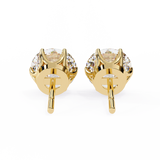 Round CUT  Moissanite Studs in 9k Gold/925 Silver for HIM| WOKE