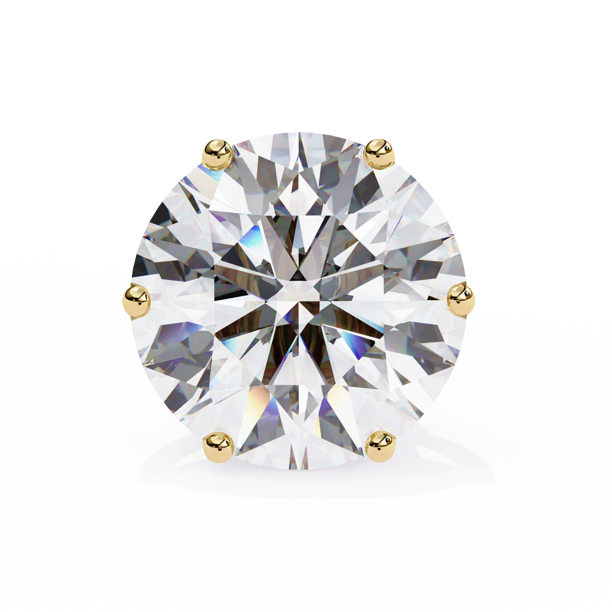 WOKE ™ 1.40 TCW  VVS-EF Round CUT Lab Grown Diamond Studs| 14/18k Gold