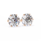 Round CUT  Moissanite Studs in 9k Gold/925 Silver for HIM| WOKE