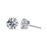 Round CUT  Moissanite Studs in 9k Gold/925 Silver for HIM| WOKE