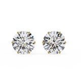 Round CUT  Moissanite Studs in 9k Gold/925 Silver for HIM| WOKE