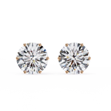 Round CUT  Moissanite Studs in 9k Gold/925 Silver for HIM| WOKE