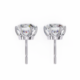 Round CUT  Moissanite Studs in 9k Gold/925 Silver for HIM| WOKE