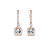 2.6 CT Asscher cut Lab grown diamond drops | WOKE