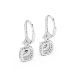 2.6 CT Asscher cut Lab grown diamond drops | WOKE