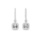 2.6 CT Asscher cut Lab grown diamond drops | WOKE