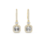 2.6 CT Asscher cut Lab grown diamond drops | WOKE