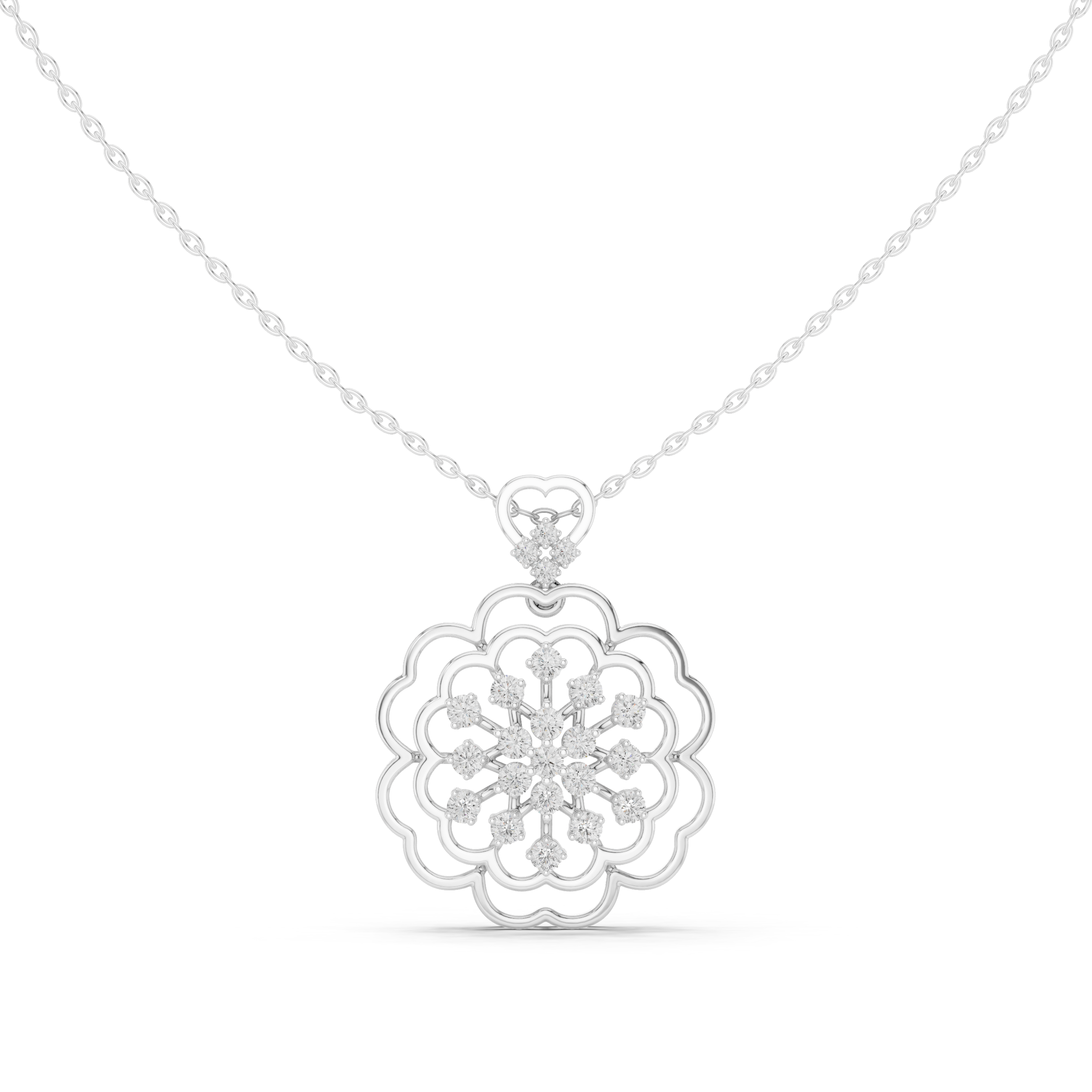 Circle eternity Moissanite Pendants