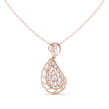 WOKE, slanted stunning pendant| 925 silver/9k Gold (No chain)