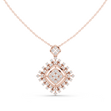 WOKE sun beam moissanite pendants