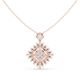WOKE sun beam moissanite pendants
