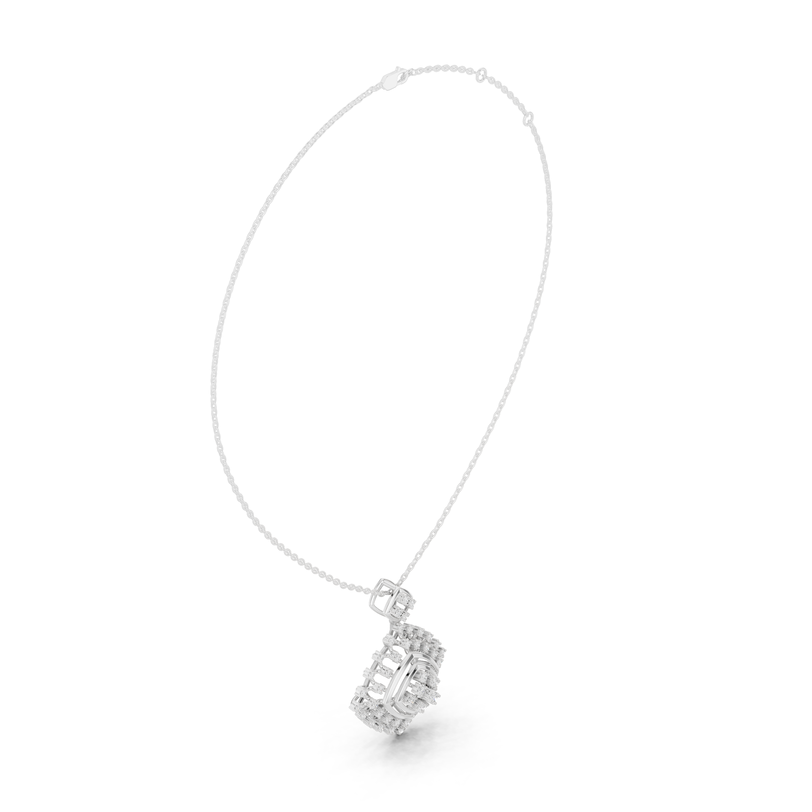 WOKE sun beam moissanite pendants