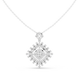 WOKE sun beam moissanite pendants