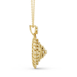 WOKE sun beam moissanite pendants