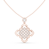 WOKE Geometric moissanite pendant