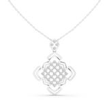 WOKE Geometric moissanite pendant