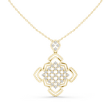WOKE Geometric moissanite pendant