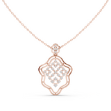 WOKE Half hollow moissanite pendant