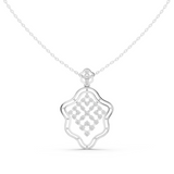 WOKE Half hollow moissanite pendant