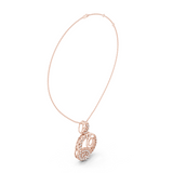 Lil butterfly pendant in moissanites