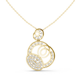 Lil butterfly pendant in moissanites