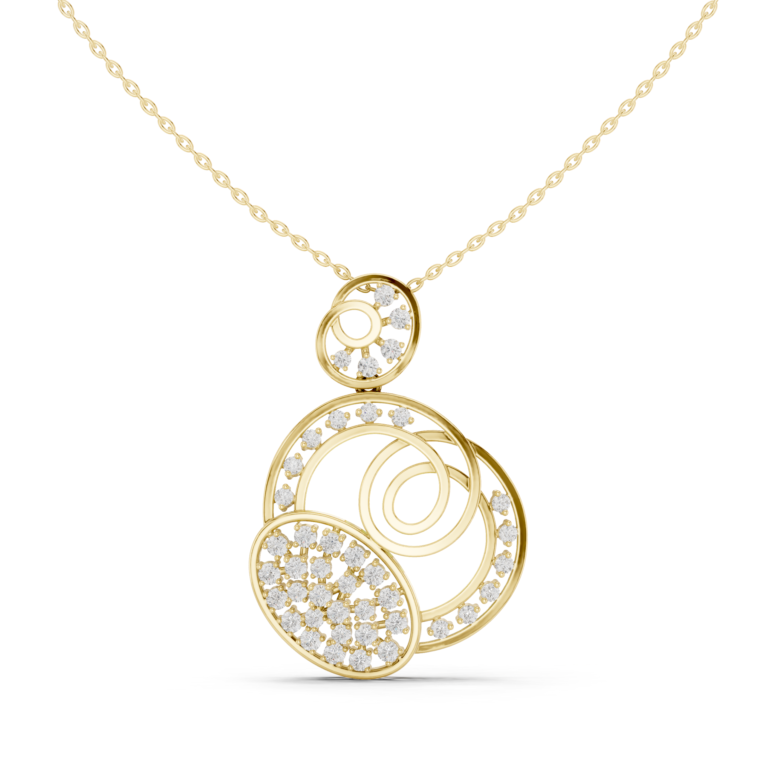 Lil butterfly pendant in moissanites