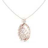 WOKE Peacock moissanite pendant