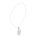 WOKE Peacock moissanite pendant