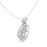 WOKE Peacock moissanite pendant