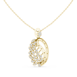 WOKE Peacock moissanite pendant