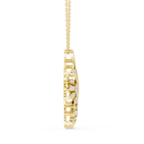 WOKE Trifold moissanite pendant