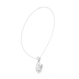 WOKE twisted tail moissanite pendant