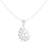 WOKE twisted tail moissanite pendant