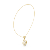 WOKE twisted tail moissanite pendant