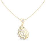 WOKE twisted tail moissanite pendant