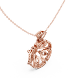 Big flower moissanite pendant
