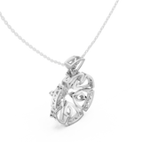 Big flower moissanite pendant