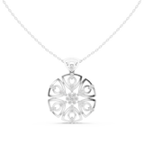 Big flower moissanite pendant