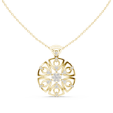 Big flower moissanite pendant